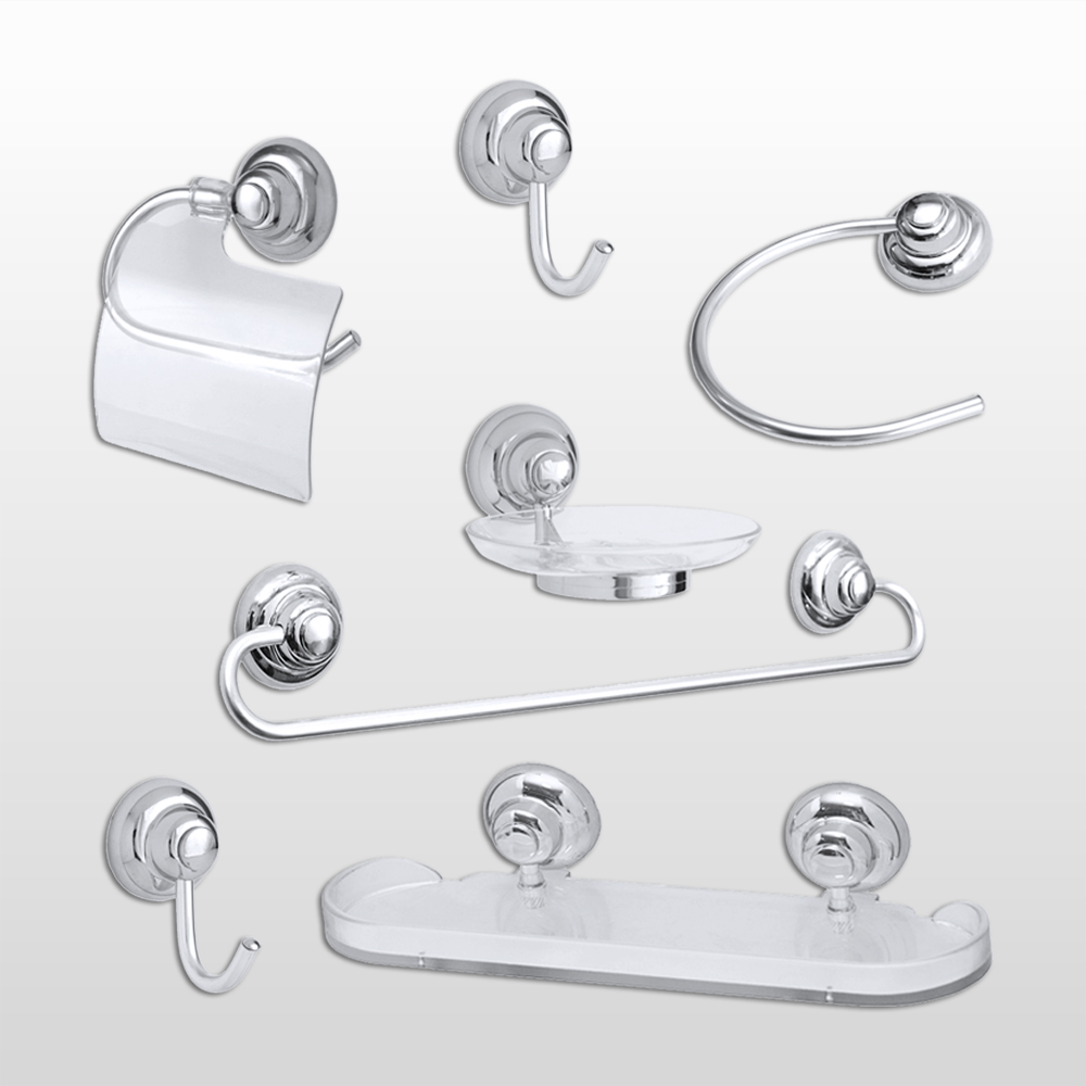 Kit para banheiro Alupox (5 ou 7 peças)